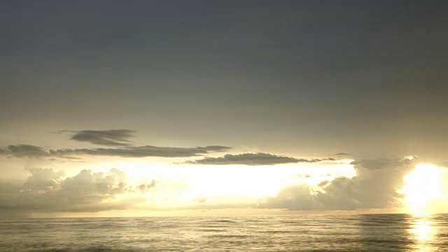 海上日落的时间流逝视频素材