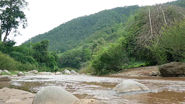 大自然中的河流视频素材