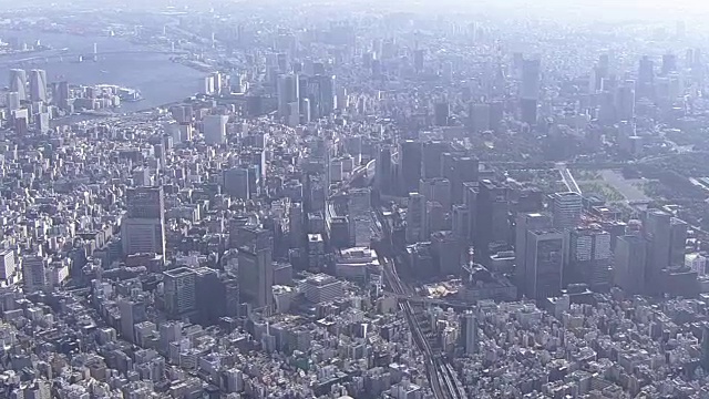 空中，东京站周围，东京，日本视频素材