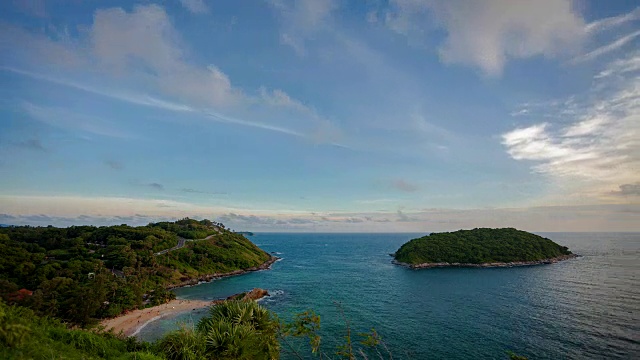 时光流逝景观蓬贴角视点非常著名的旅游目的地泰国普吉岛视频素材