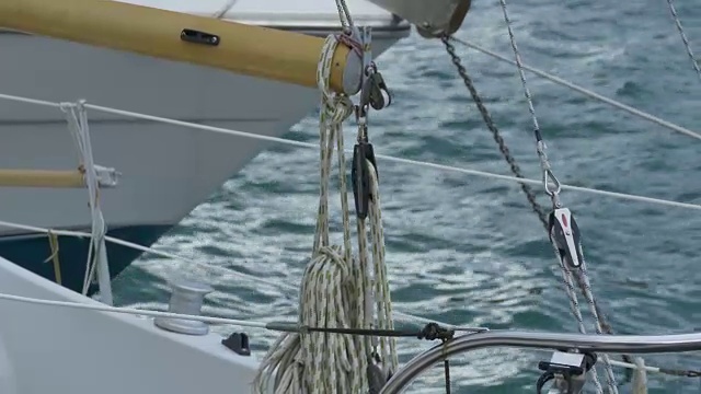 航海缆索和缆绳视频素材