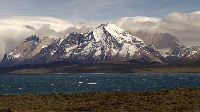 智利巴塔哥尼亚Torres del Paine国家公园的风景。视频素材