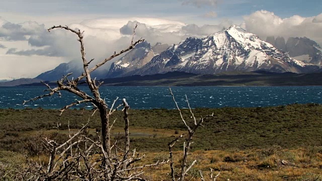 智利巴塔哥尼亚Torres del Paine国家公园的风景。视频素材