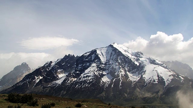 智利巴塔哥尼亚Torres del Paine国家公园的风景。视频素材