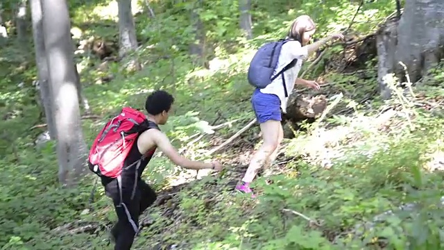 登山的人视频素材