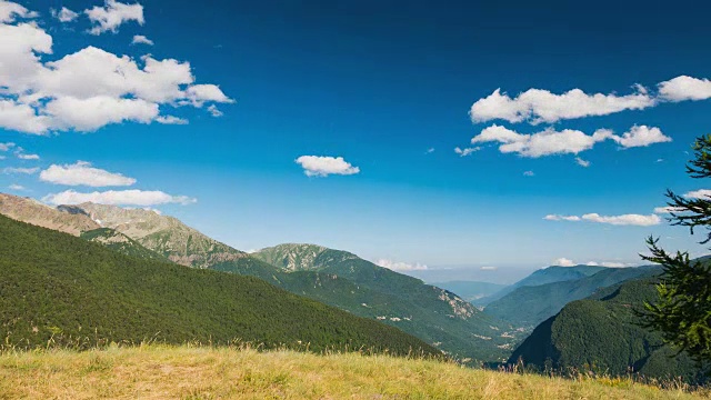 意大利阿尔卑斯山夏季的时间流逝视频素材