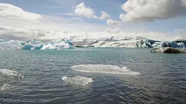 Jokulsarlon冰川湖。冰岛视频下载