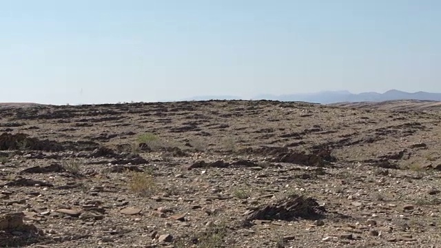 岩石表面的风景。无人机的观点。视频素材