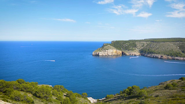 Cala Montgo小海湾，布拉瓦，西班牙视频素材