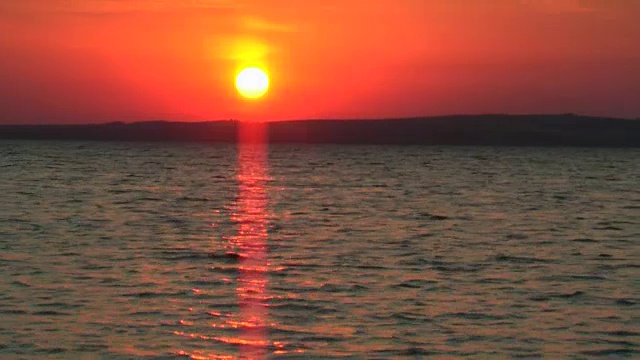 海上日落视频素材