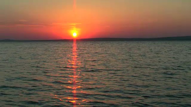 海上日落视频素材