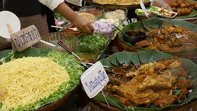 街头食品,泰国视频素材