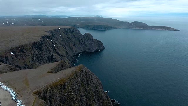 挪威北部的北角(Nordkapp)。视频素材