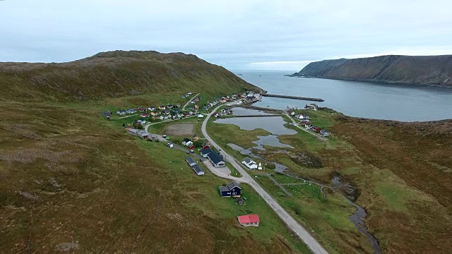 挪威北部的北角(Nordkapp)。视频素材