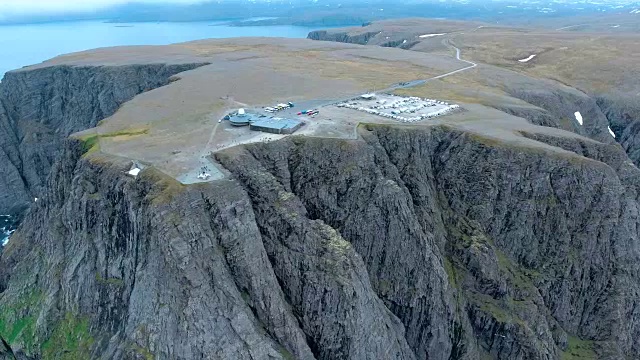 挪威北部的北角(Nordkapp)。视频素材