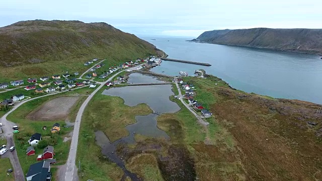 挪威北部的北角(Nordkapp)。视频素材