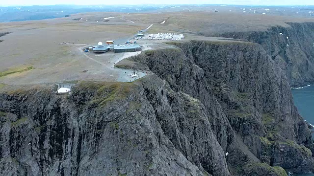 挪威北部的北角(Nordkapp)。视频素材