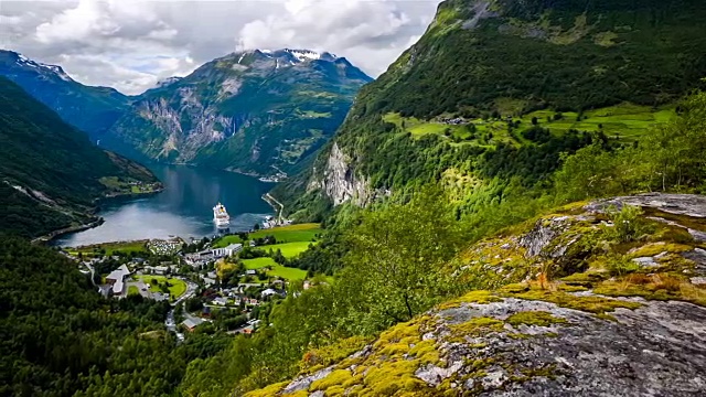 Geiranger峡湾,挪威视频素材