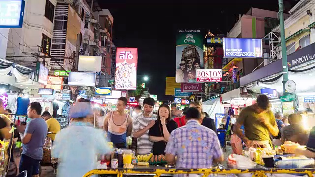 4K延时:考山路视频素材