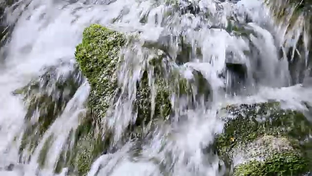 瀑布特写视图视频素材