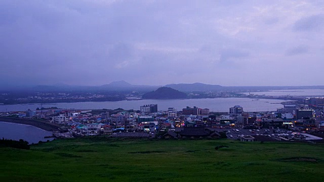 济州岛的天际线景观视频素材