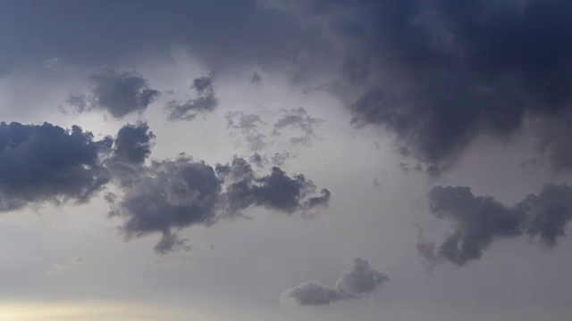 雨云的时间流逝视频素材