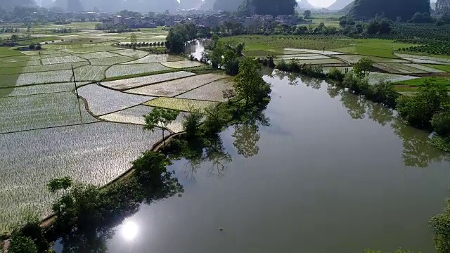 洛湿地公园,麟贵,桂林,广西,中国视频素材