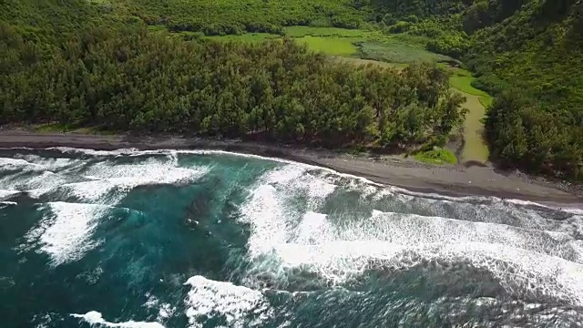 夏威夷的海岸线视频素材