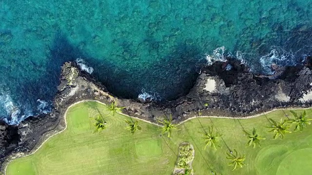 夏威夷的海岸线视频素材