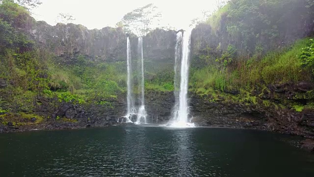 夏威夷大岛彩虹瀑布视频素材