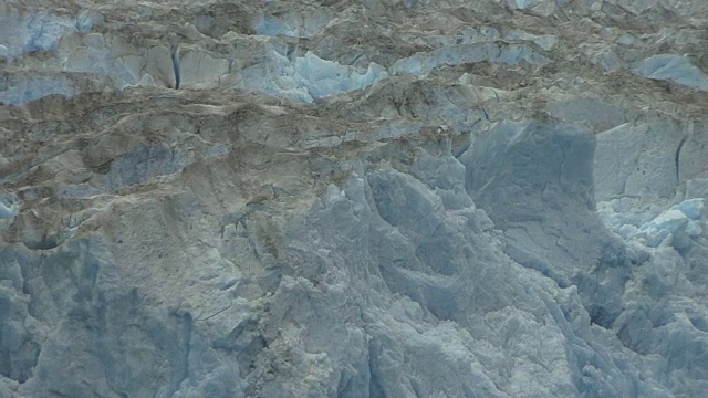 阿拉斯加冰川特写视频素材