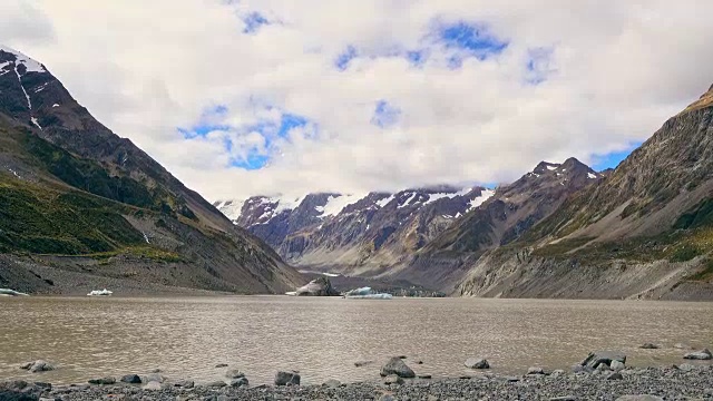 新西兰南岛库克山的景色视频素材