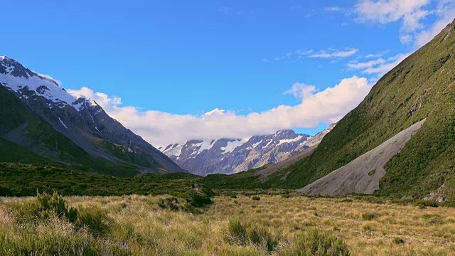 新西兰南岛库克山的景色视频素材