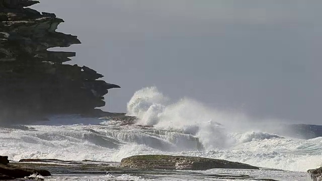 巨浪视频素材