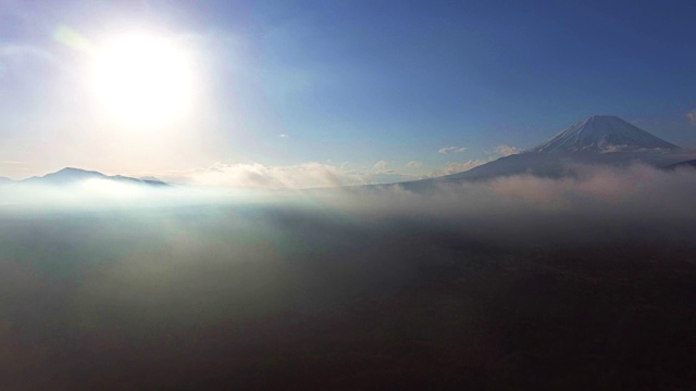 富士山鸟瞰图视频素材