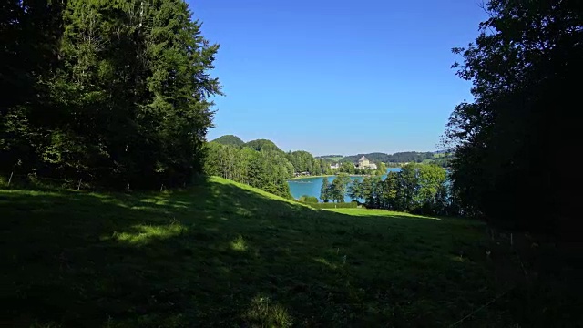 奥地利的福斯克湖，夏天视频素材