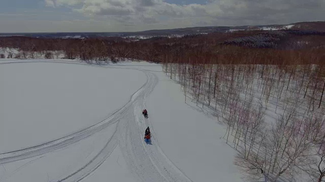 航空:雪地视频素材