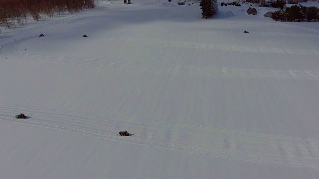 航空:雪地视频素材