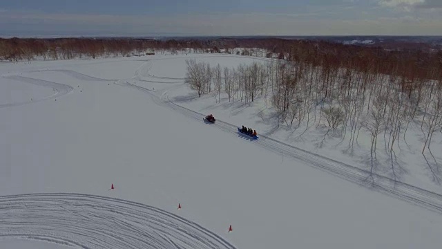 航空:雪地视频素材