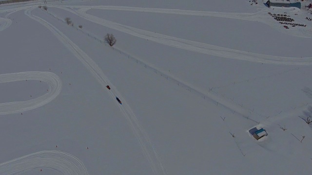 航空:雪地视频素材