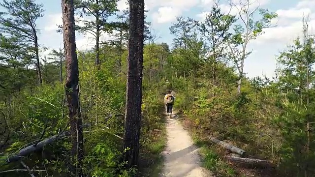 红河峡谷徒步旅行视频素材