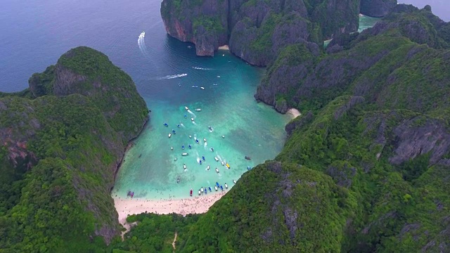 航空:玛雅海滩视频素材