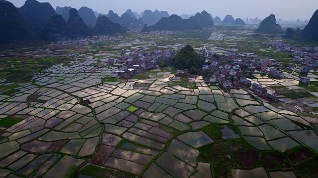 洛湿地公园,麟贵,桂林,广西,中国视频素材