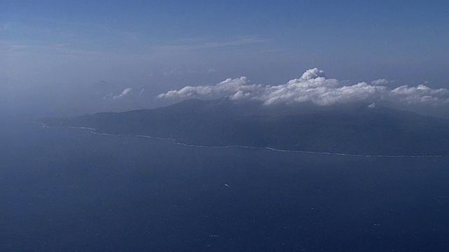 AERIAL，伊豆大岛，日本视频素材