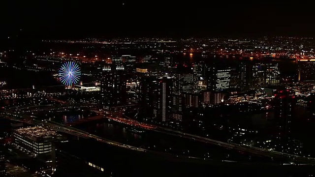 日本东京台场夜景视频素材