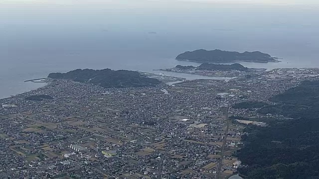 日本爱媛新滨市，AERIAL视频素材