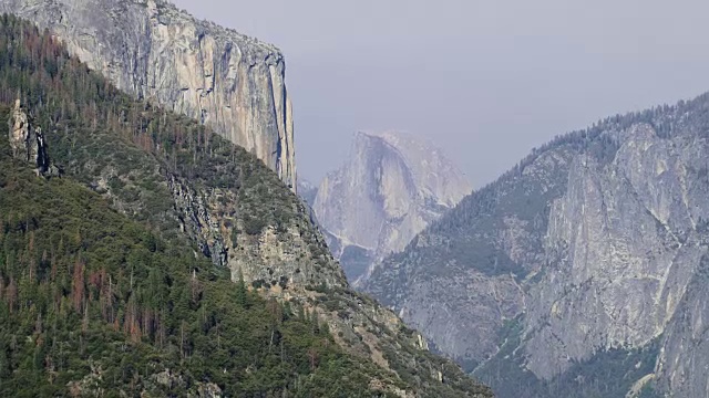 加州约塞米蒂国家公园的半圆顶景观视频素材