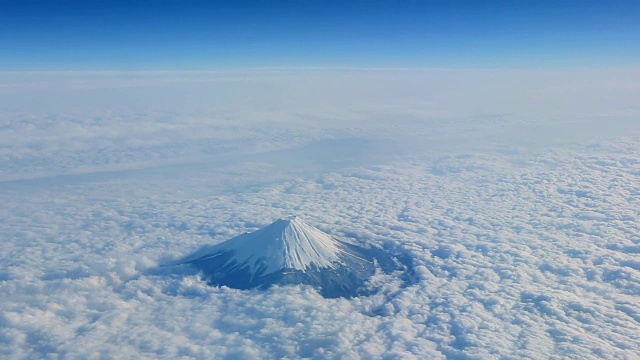 富士山的风景视频素材