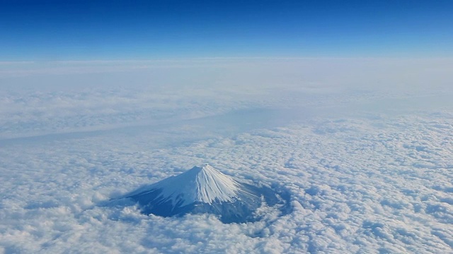 富士山的风景视频素材