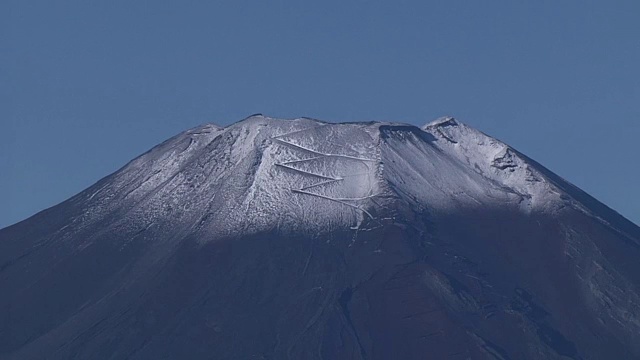 空中，山中湖和富士山，日本视频素材